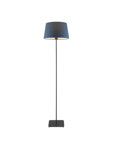 Devon Floor Lamp 40 watt E27 max Height 1450mm Diameter 360mm - Blue/Black Coal