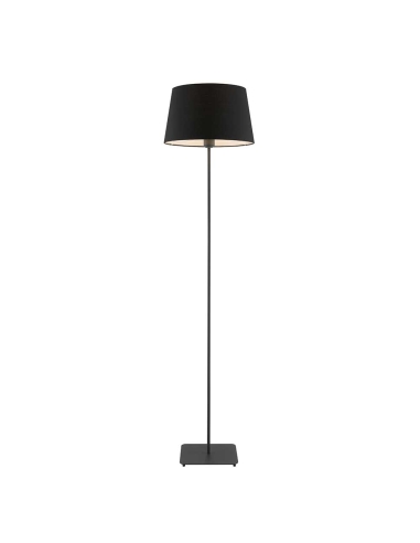Devon Floor Lamp 40 watt E27 max Height 1450mm Diameter 360mm - Black/Black Coal