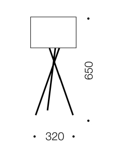 Denise Table Lamp 40 watt E27 max. Height 650mm Width 320mm DENISE TL-CH+WH 2
