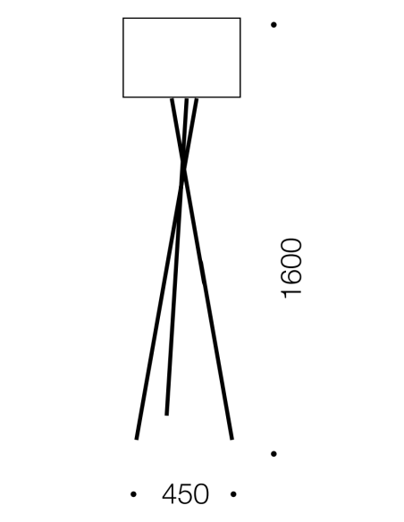DENISE FL-CHWH - DENISE FLOOR LAMP - WHITEDENISE FL-CHWH