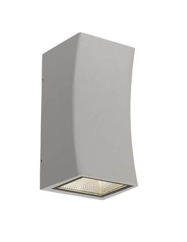 Dash Exterior 2 Wall Lamp 2x7w Cob Height 200mm Width 150mm P85 IP44 Silver 3xCCT