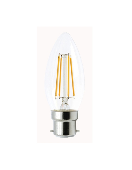 CF38DIM - Candle LED Filament Dimmable Globes Clear Diffuser (4W)