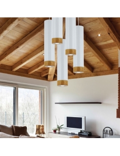 Telbix Dakota Pendant 5 watt GU10 LED Dimmable Dia.120mm DAKOTA PE-WHOK 2