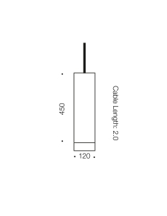Telbix Dakota Pendant 5 watt GU10 LED Dimmable Dia.120mm DAKOTA PE-BKOK 2