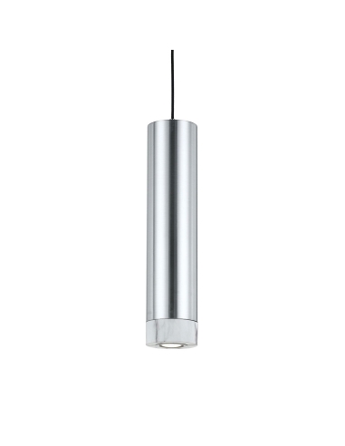 Dakota Pendant 5 watt GU10 LED Dimmable Dia.120mm Height 500mm 2.0m cable - Aluminium/Silver/Marble - 3000K/500Lm
