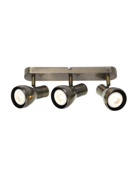 CURTIS SP3-AB - CURTIS 3 LIGHTS SPOT BAR - ANTIQUE BRASS