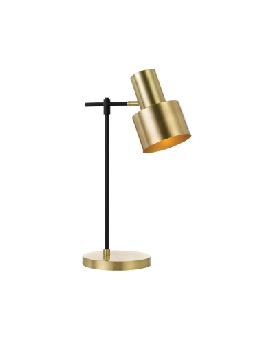 Telbix Croset Table Lamp 40 watt E27max Diameter 150mm Height 500mm Cable 2.0m line switch - Black/Gold