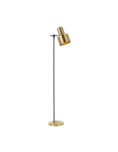 Telbix Croset Floor Lamp 40 watt E27max Diameter150mm Height 1500mm cable 2.0m foot switch -Black/Gold