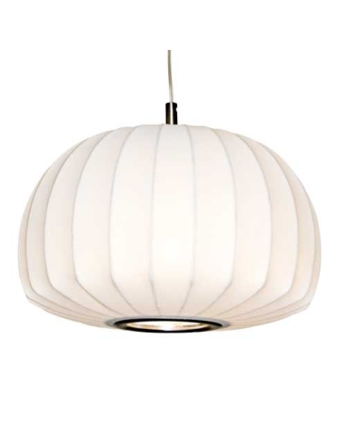 Coote 50 Pendant 25 watt max 240 volt Height 340mm Width 500mm Cable 1.0m - Nickel/White