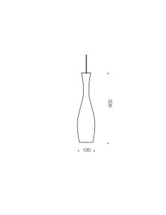 Telbix Conie 1 Pendant 25 watt E27max Diameter 130mm Height CONIE PE-BKCL 2