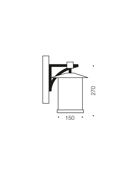 COBY EX15-BRS - COBY 15 SOLID BRASS EXTERIOR WALL COBY EX15-BRS