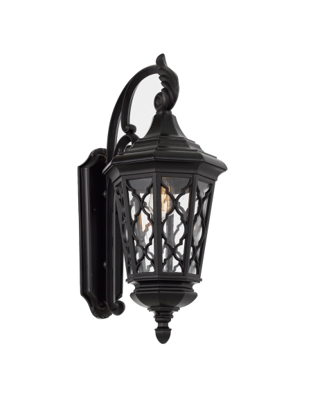 BRINLEY EX35-BK - BRINLEY 35 EXTERIOR WALL LIGHT - BLACK