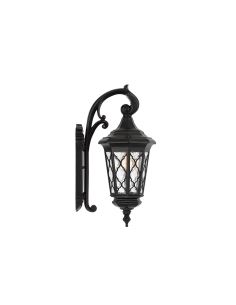 BRINLEY EX28-BK - BRINLEY 28 EXTERIOR WALL LIGHT - BLACKBRINLEY EX28-BK
