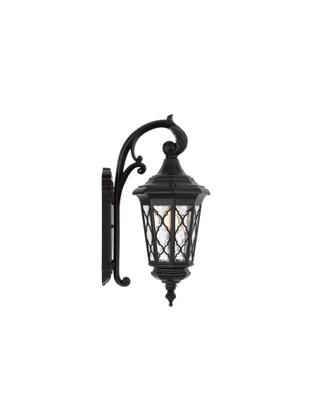 BRINLEY EX28-BK - BRINLEY 28 EXTERIOR WALL LIGHT - BLACK
