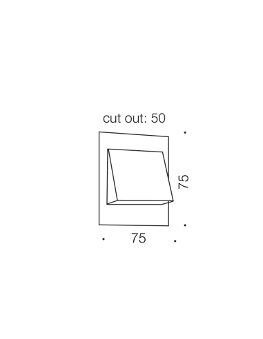 BREA 3-AL83 - BREA SQUARE STAIR LIGHT ALUMINIUMBREA 3-AL83