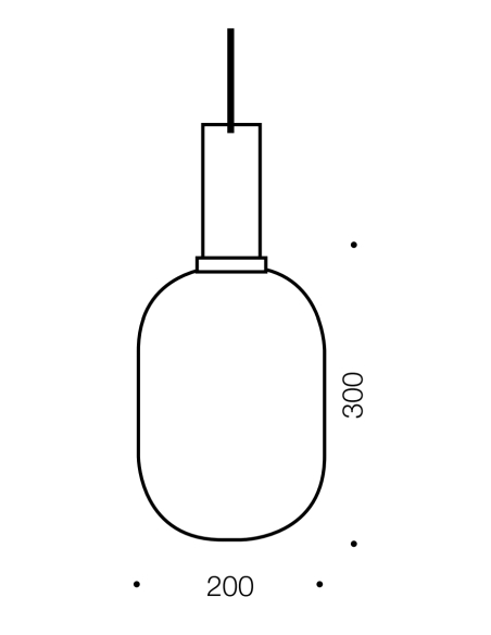 BONURA PE20-NKCL - BONURA 20 PENDANTBONURA PE20-NKCL