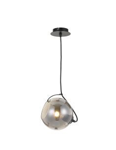Telbix Bondi Black & Smoke 25W E27 Pendant Light - BONDI BONDI PE40-SM 2