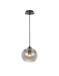 Telbix Bondi Black/Smoke 25W E27 Pendant Light - BONDI BONDI PE20-SM