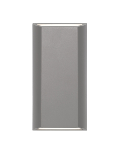 Telbix Bloc Silver LED Up-Down Wall Lamp Non-dimmable - BLOC EX8-SL3C