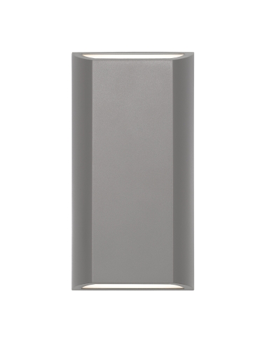 Telbix Bloc Silver LED Up-Down Wall Lamp Non-dimmable - BLOC EX8-SL3C