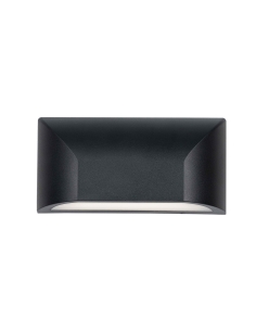 Telbix Bloc 5W Black/Tri-Colour LED Exterior Wall Light - BLOC EX5-BK3C